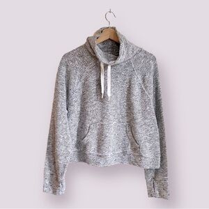 Aerie Offline Woman’s Mock Neck Gray Sweatshirt Size L